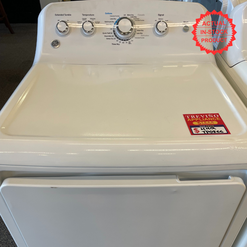 GE - 7.2 Cu. Ft. Electric Dryer - White TP0866