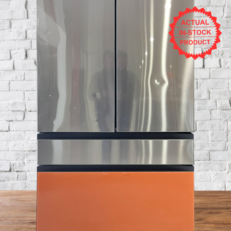 Samsung - Bespoke 29 cu. ft 4-Door French Door Refrigerator Stainless Steel