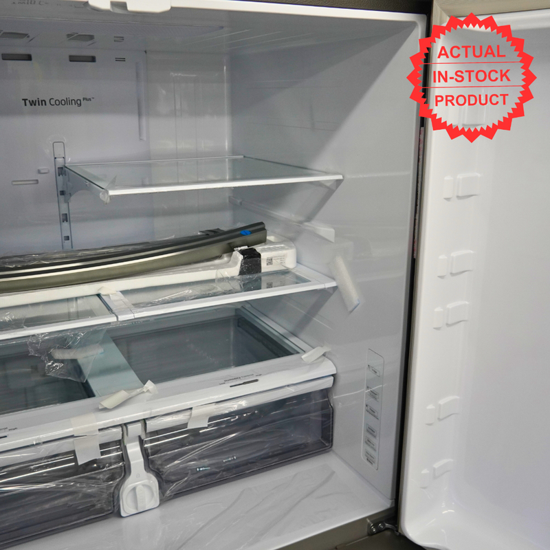 Samsung - 28 cu. ft. 4-Door French Door Refrigerator with FlexZone Drawer - Black Stainless Steel