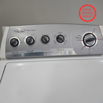 27" 3.4 cu. ft. Capacity Top Load Washer with 12 Wash Cycles, 5 Water Temps. - White