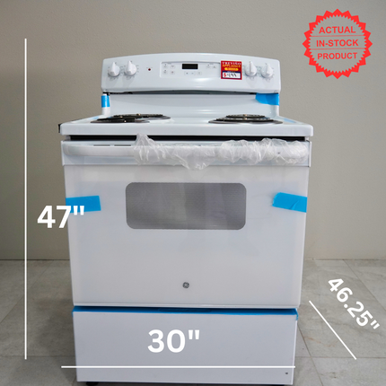 GE 30 in. Electric Range Oven - White