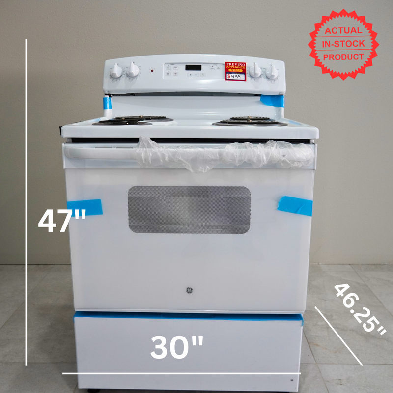 GE 30-inch Electric Range Oven White