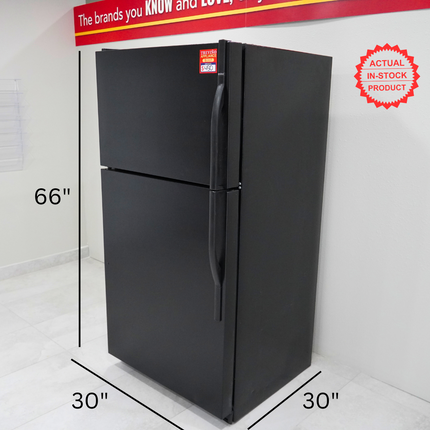 Kenmore 30" 18 Cubic Ft. Total Capacity, Top-Freezer Refrigerator with Ice Maker - Black