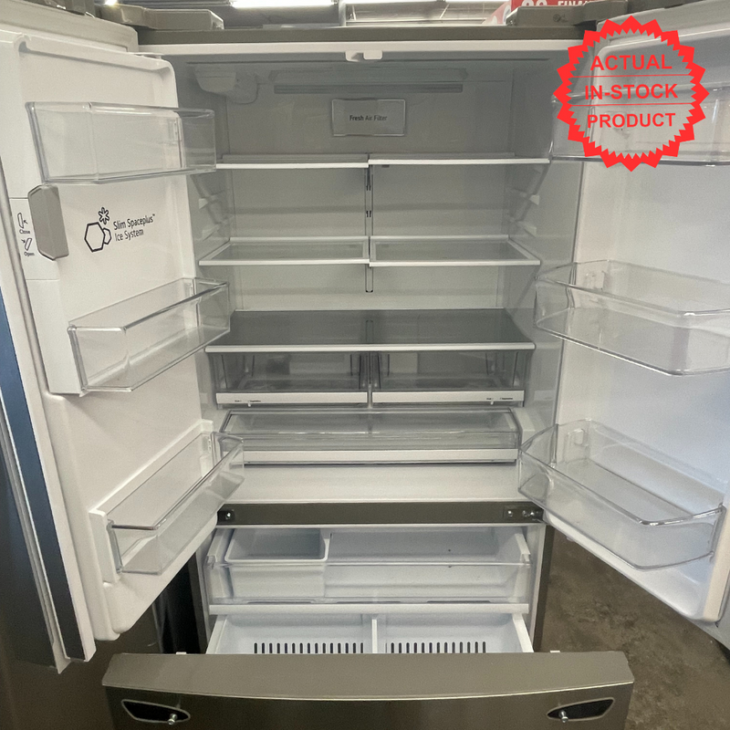 LG French Door Smart Refrigerator with Glide N' Serve in PrintProof Stainless Steel TW0220