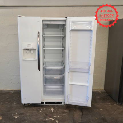 Frigidaire - 22 cu. ft. Side by Side Refrigerator with Ice Maker - White