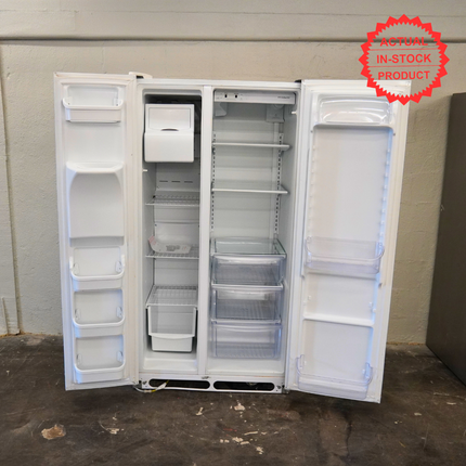 Frigidaire - 22 cu. ft. Side by Side Refrigerator with Ice Maker - White