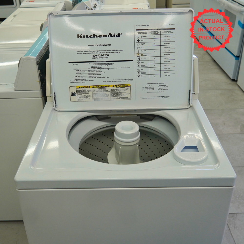 KitchenAid Electric Top Load Washer - White – Trevino Appliance KitchenAid Electric Top Load Washer - White – Trevino Appliance