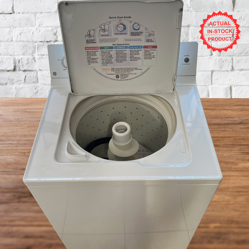 GE Electric Top Load Washer - White