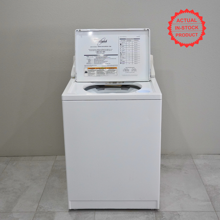 27" 3.4 cu. ft. Capacity Top Load Washer with 12 Wash Cycles, 5 Water Temps. - White