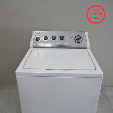 27" 3.4 cu. ft. Capacity Top Load Washer with 12 Wash Cycles, 5 Water Temps. - White