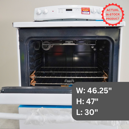 GE 30 in. Electric Range Oven - White