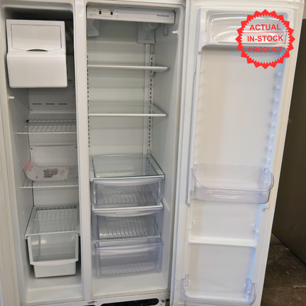 Frigidaire - 22 cu. ft. Side by Side Refrigerator with Ice Maker - White