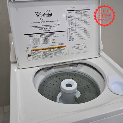 27" 3.4 cu. ft. Capacity Top Load Washer with 12 Wash Cycles, 5 Water Temps. - White